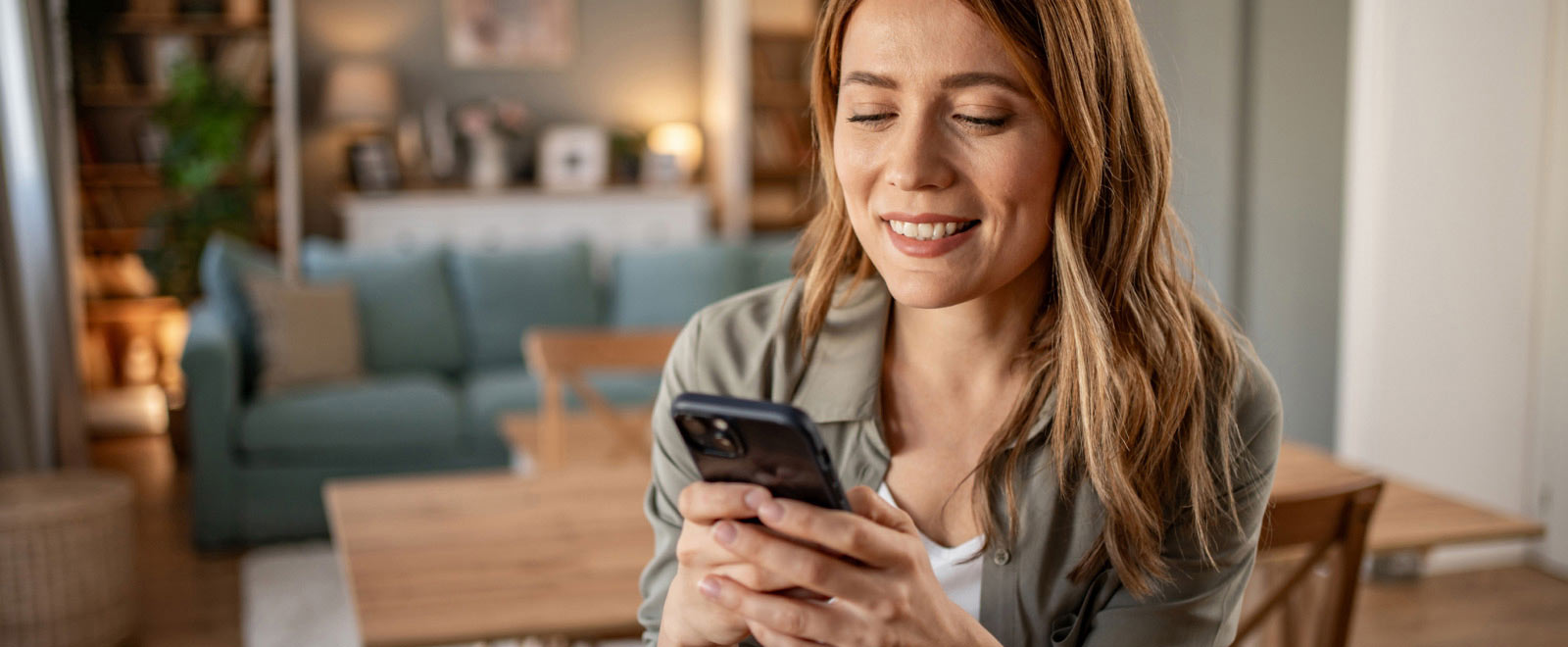 a woman on her mobile phone